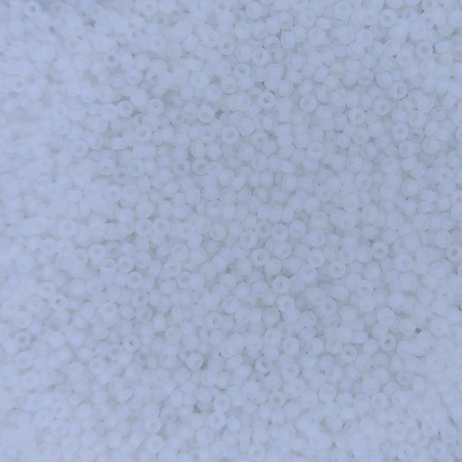 0131FR - 5g Size 15/0 Miyuki seed beads in Matt Crystal AB