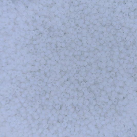 0131FR - 5g Size 15/0 Miyuki seed beads in Matt Crystal AB