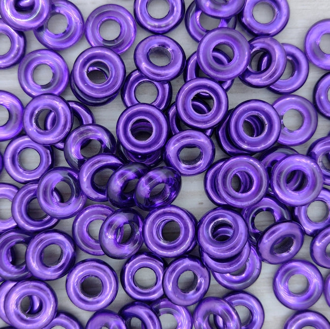 10mm ring in Violet Metallic Ice