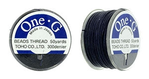 PT-50-18 - 50 yards of Toho One-G beading thread in Navy