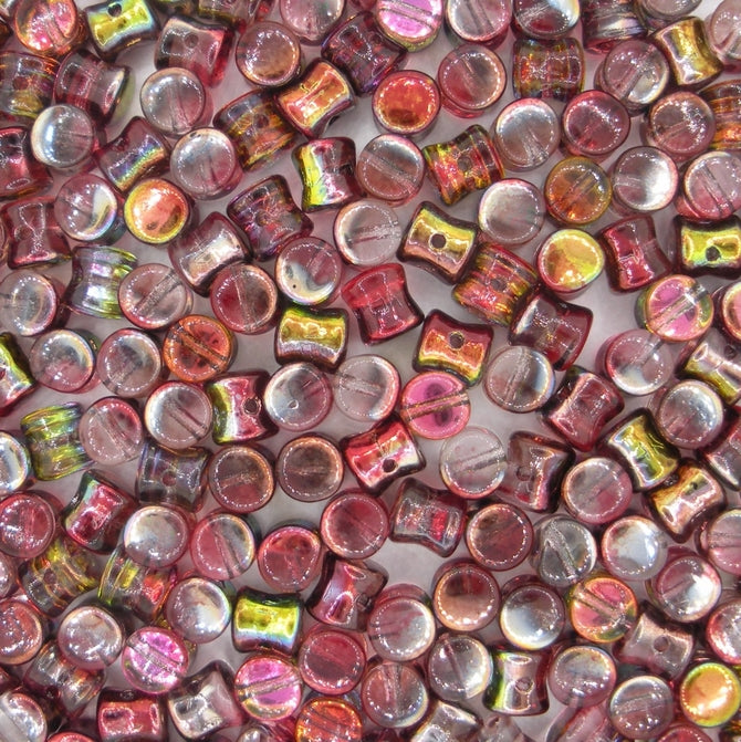 50 x diabolo beads in Magic Wine