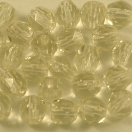 25 x 5mm faceted beads in Light Jonquille Yellow