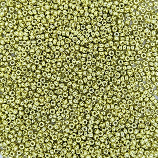 4205 - 10g Size 11/0 Miyuki seed beads in Duracoat Galvanised Zest