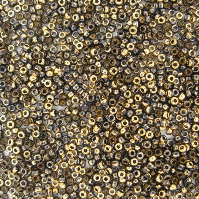 55067 - 10g Size 11/0 Miyuki seed beads in Black California Night