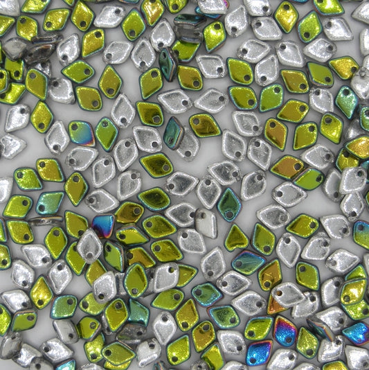 5g Dragon Scale beads in Crystal Vitrail