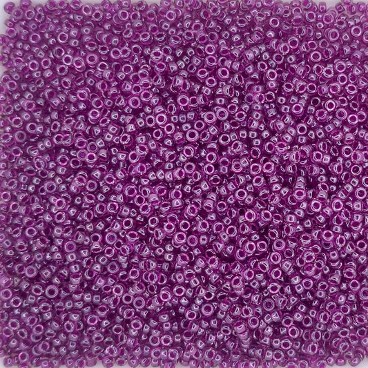 2236 - 5g Size 15/0 Miyuki seed beads in Transparent Raspberry Lustre