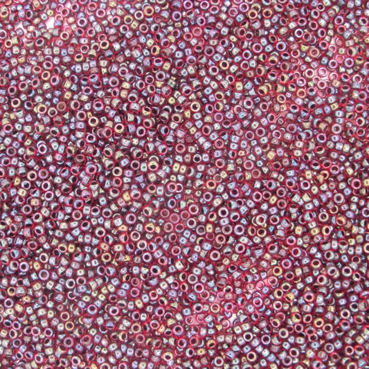 0367 - 5g Size 15/0 Miyuki seed beads in Garnet lined Ruby AB