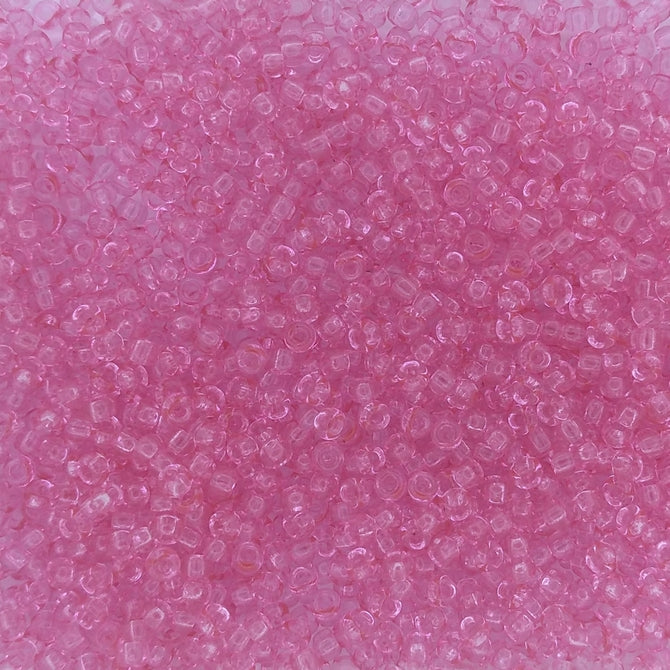 1319 - 10g Size 11/0 Miyuki seed beads in Transparent Pink