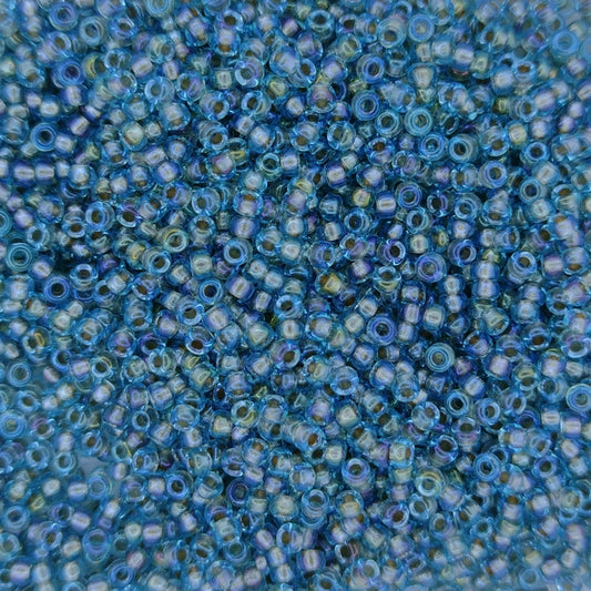 3741 - 50g Size 11/0 Miyuki seed beads in Fancy lined Blue Silver