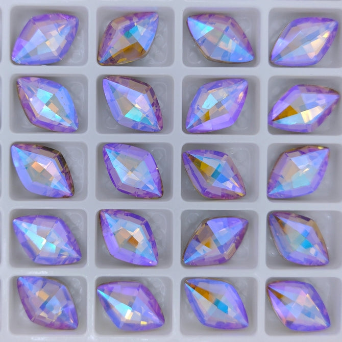 14x9mm Lemon Fancy Stone in Violet Shimmer (Aurora)