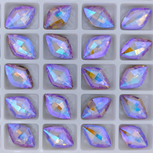 14x9mm Lemon Fancy Stone in Violet Shimmer (Aurora)