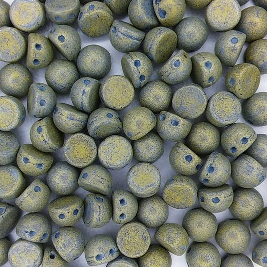 10 x CzechMate cabochons in Pacifica Poppy Seed