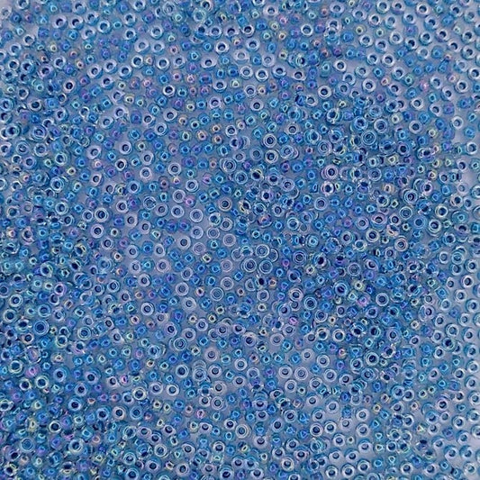 0279 - 10g Size 11/0 Miyuki seed beads in Marine Blue lined Crystal AB