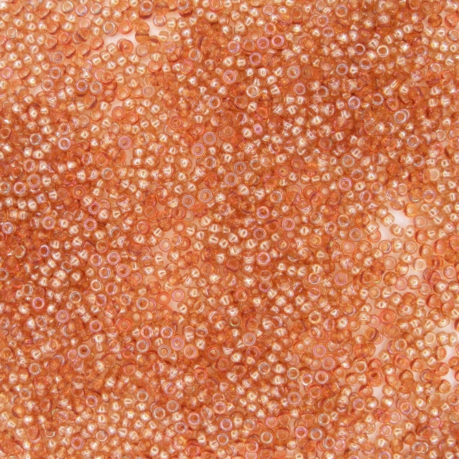 55010 - 5g Size 15/0 Miyuki seed beads in Crystal Apricot Medium