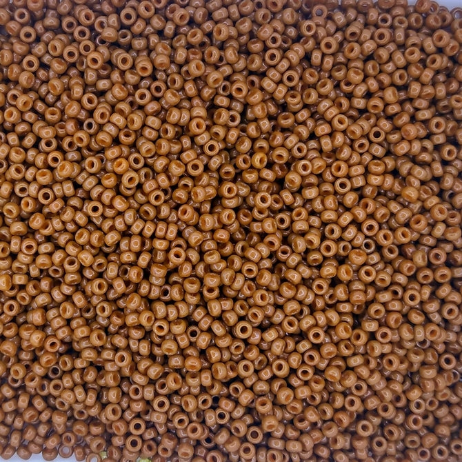 4459 - 5g Size 15/0 Miyuki seed beads in Duracoat Opaque Sienna