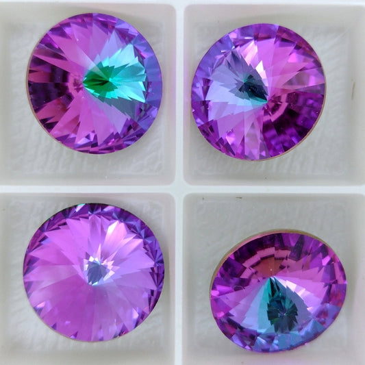 18mm rivoli in Crystal Heliotrope (Aurora)