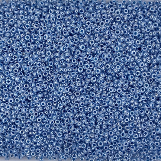 0545 - 5g Size 15/0 Miyuki seed beads in Dark Sky Blue Ceylon