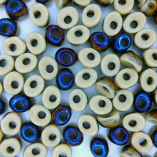 10 x Nano beads in Beige/Black Azuro