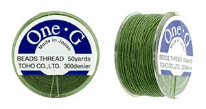 PT-50-12 - 50 yards of Toho One-G beading thread in Green