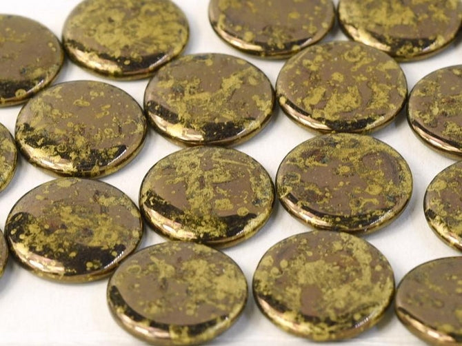14mm Extra Low cabochon in Bronze/Marigold