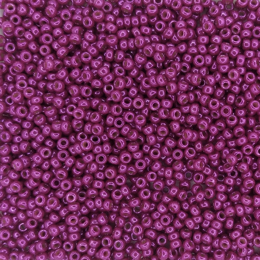 1465L - 50g Size 11/0 Miyuki seed beads in Opaque Fuchsia Lustre