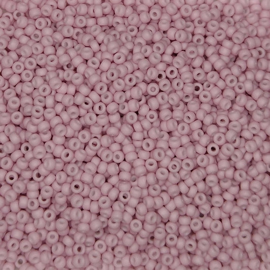 2024 - 10g Size 11/0 Miyuki seed beads in Matt Opaque Light Rose