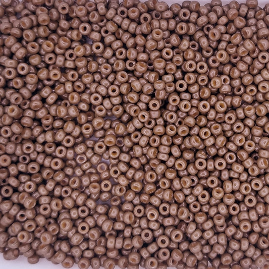 4492 - 50g Size 11/0 Miyuki seed beads in Duracoat Opaque Cognac