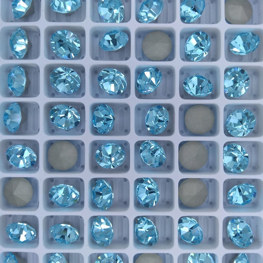 SS39 or 8.3mm Chaton Maxima in Aqua Bohemica (Preciosa)