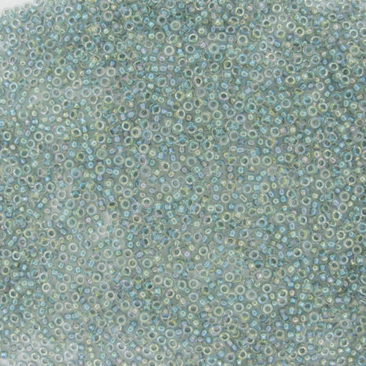 0263 - 5g Size 15/0 Miyuki seed beads in Seafoam lined Crystal