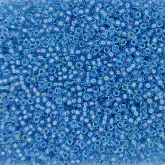 1824 - 10g Size 11/0 Miyuki seed beads in Fancy lined Silver Sky