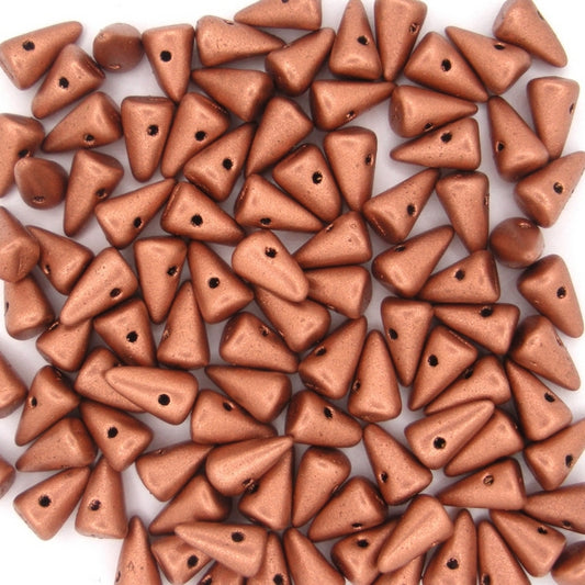 10 x small spikes in Matt Bronze (5x8mm)