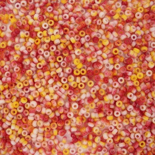 55061 - 10g Size 11/0 Miyuki seed beads in Funky Apple