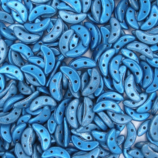 50 x CzechMate crescents in Saturated Metallic Blue