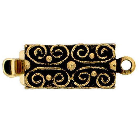 Claspgarten Old Gold clasp with 1 row 13495 - 13x6mm - No packaging