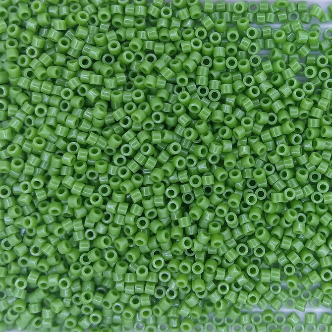 DB0724 - 1g Size 11/0 delicas in Opaque Green