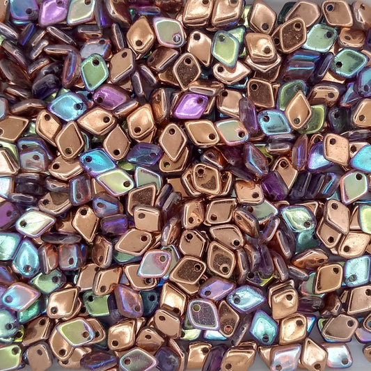 5g Dragon Scale beads in Copper Rainbow