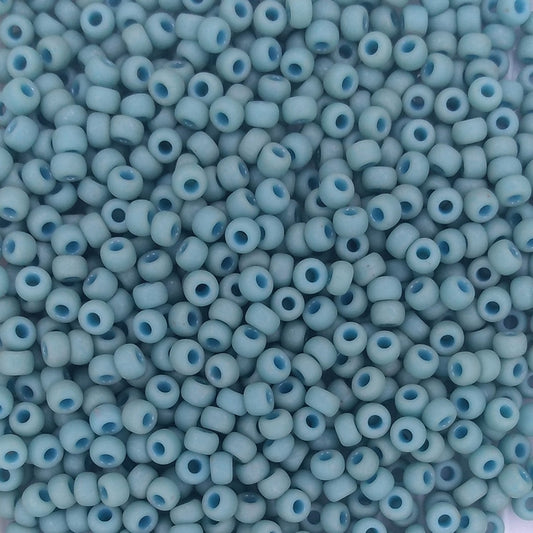 1251 - 10g Size 8/0 Miyuki seed beads in Matt Turquoise