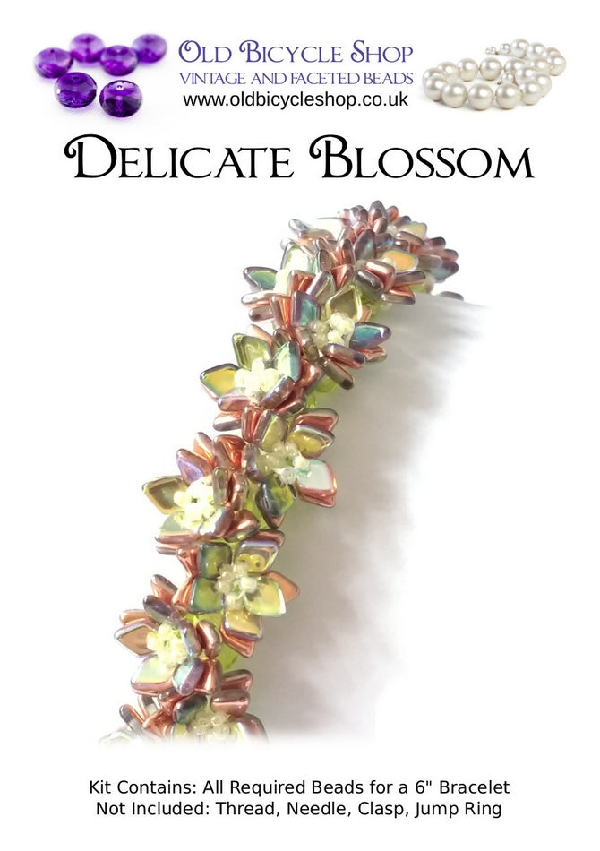 Bead Kit - Delicate Blossom bracelet in Copper Rainbow