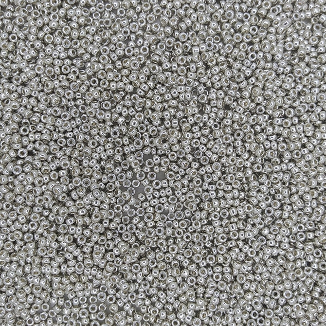 1051 - 50g Size 11/0 Miyuki seed beads in Galvanised Silver