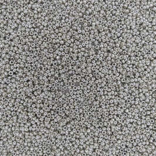 1051 - 50g Size 11/0 Miyuki seed beads in Galvanised Silver