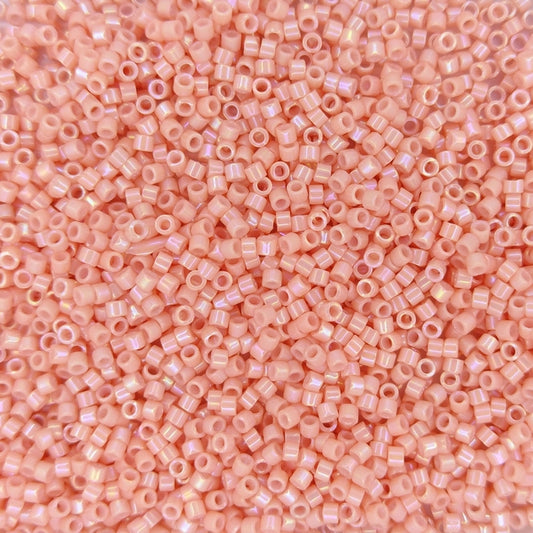 DB0207 - 5g Size 11/0 delicas in Opaque Tea Rose Lustre