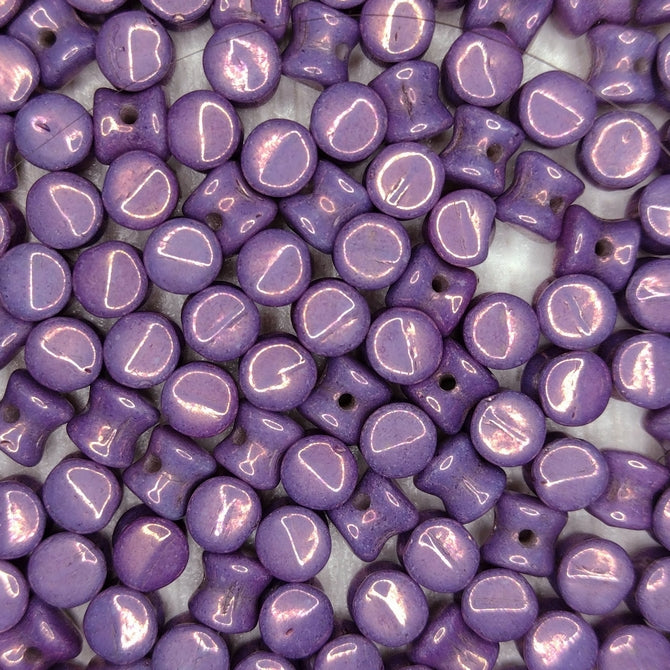 50 x pellet beads in Lila Vega Lustre