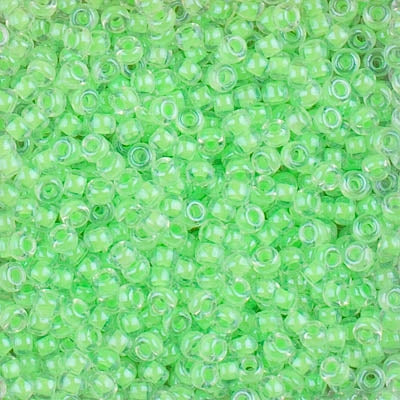 1120 - 10g Size 8/0 Miyuki seed beads in Luminous Mint Green