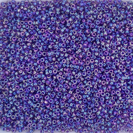 0356 - 5g Size 15/0 Miyuki seed beads in Purple lined Amethyst AB