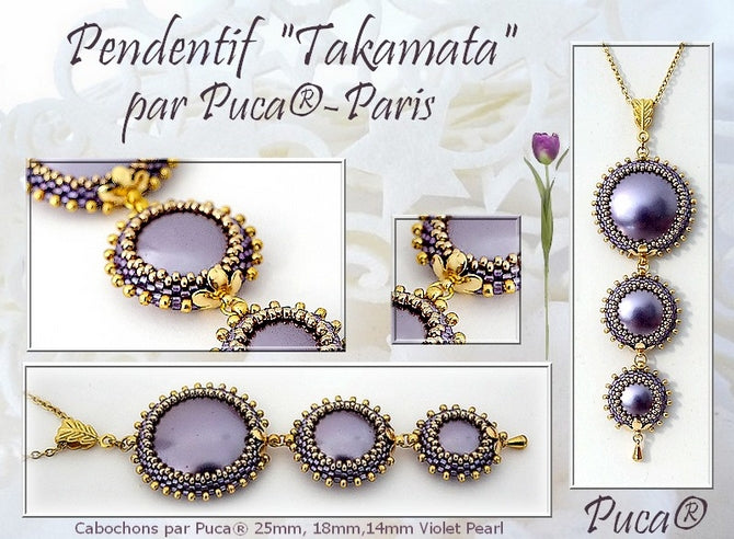 Pattern - Takamata pendant by Les perles par Puca
