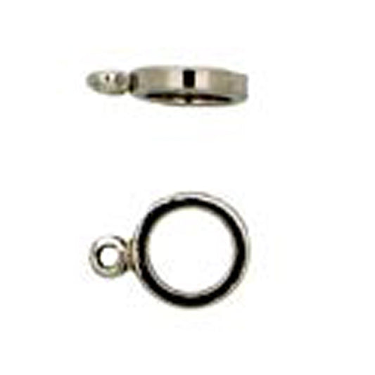 Claspgarten 5 Silver Rings for Lobster clasps 00345 - 12x9mm