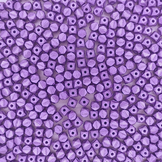 50 x 4mm english cut beads in Purple Velvet