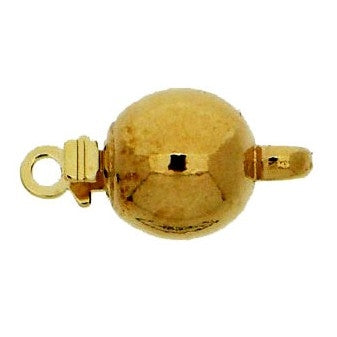 Claspgarten Gold ball clasp with 1 row 13805 - 7mm