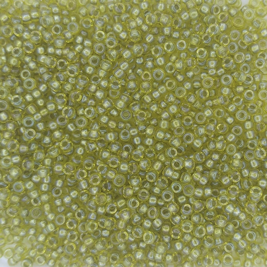 3530 - 10g Size 11/0 Miyuki seed beads in Fancy lined Olive