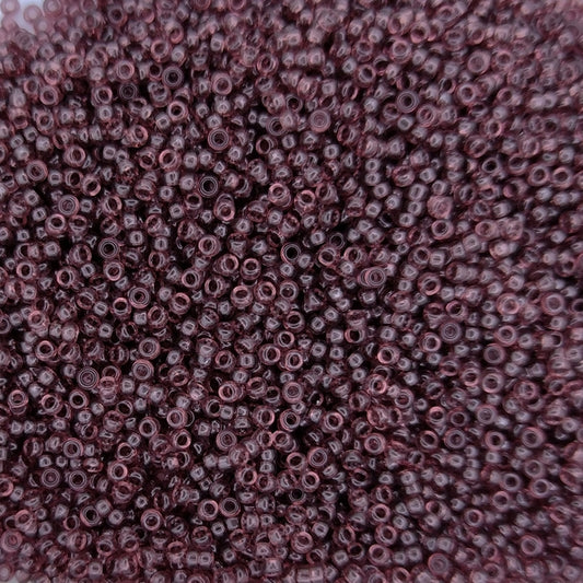 0153 - 5g Size 15/0 Miyuki seed beads in Dark Smoky Amethyst